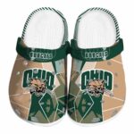 ohio bobcats geometric background clog best selling