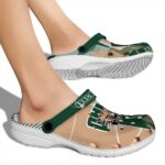 ohio bobcats geometric background clog best selling