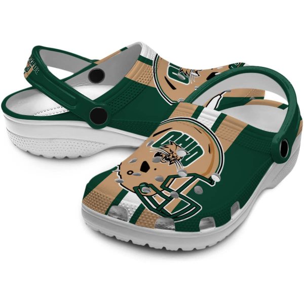 ohio bobcats helmet stripes clog high quality