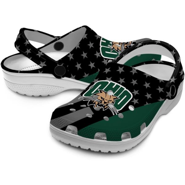 ohio bobcats stellar stripes theme clog high quality