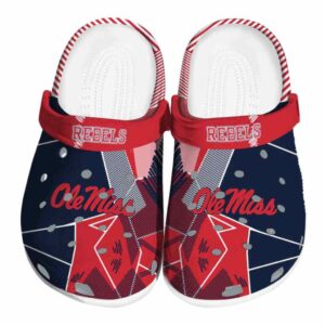 ole miss rebels geometric background clog best selling