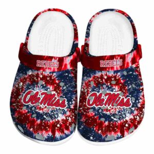 ole miss rebels radiant burst effect clog best selling