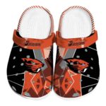 oregon state beavers geometric background clog best selling