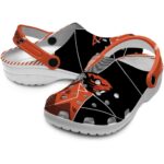 oregon state beavers geometric background clog best selling