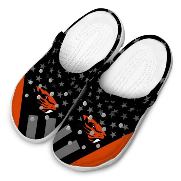 oregon state beavers stellar stripes theme clog latest model