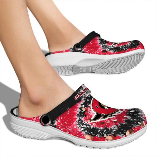 ottawa senators radiant burst effect clog fashion forward