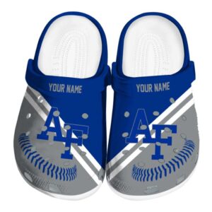 personalized air force falcons baseball motif clog best selling
