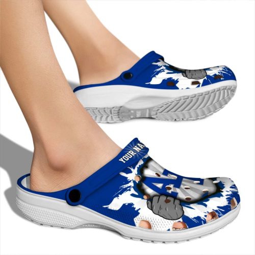 personalized air force falcons gripping hand clog fashion forward