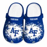 personalized air force falcons splatter background clog best selling