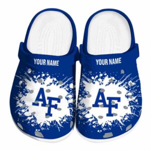 personalized air force falcons splatter background clog best selling