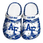 personalized air force falcons zigzag paint burst clog best selling