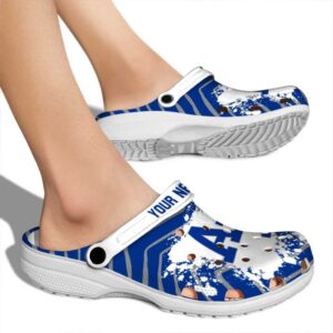personalized air force falcons zigzag paint burst clog fashion forward
