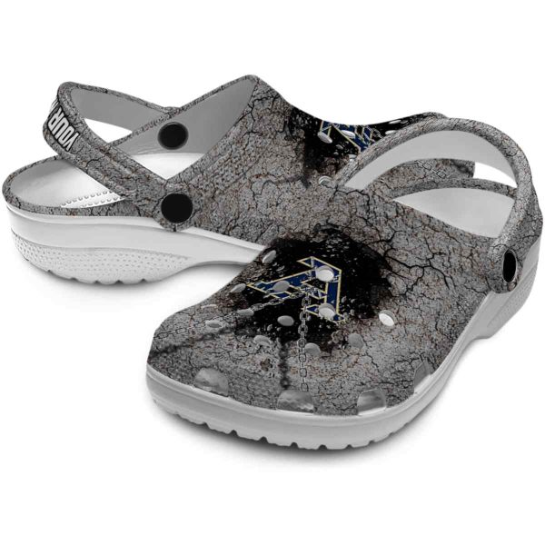 personalized akron zips cracked ground texture clog high quality