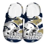 personalized akron zips football helmet clog best selling