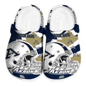 personalized akron zips football helmet clog best selling