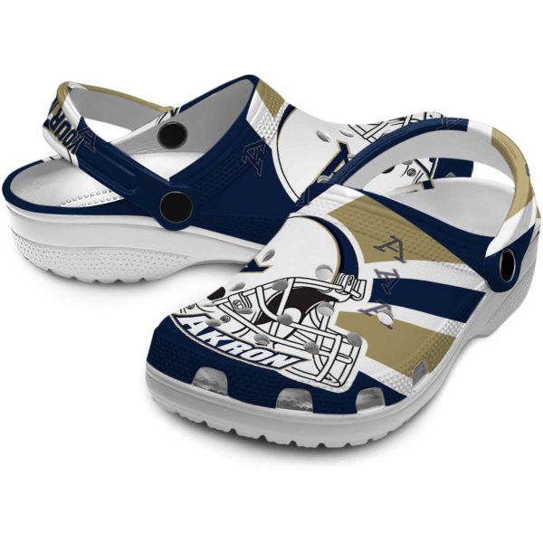 personalized akron zips football helmet clog high quality