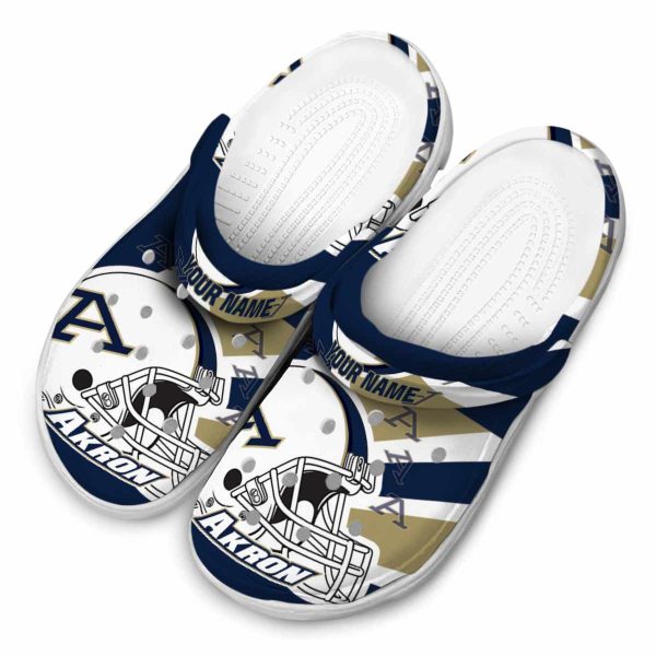 personalized akron zips football helmet clog latest model