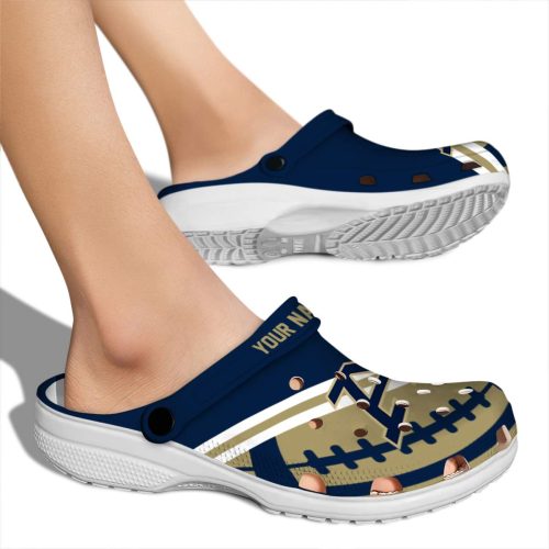 personalized akron zips football motif clog fashion forward