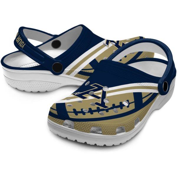 personalized akron zips football motif clog high quality