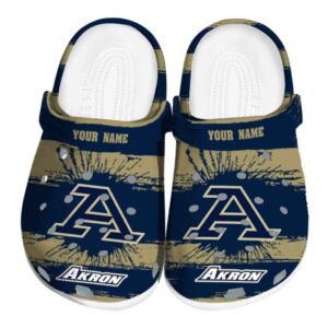 personalized akron zips paint splatter graphics clog best selling