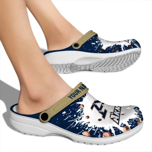 personalized akron zips splash art clog fashion forward