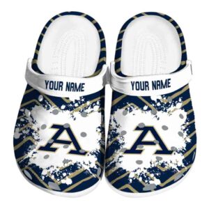 personalized akron zips zigzag paint burst clog best selling