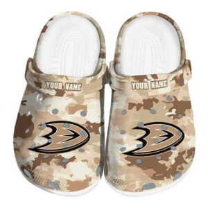 personalized anaheim ducks desert camo clog best selling