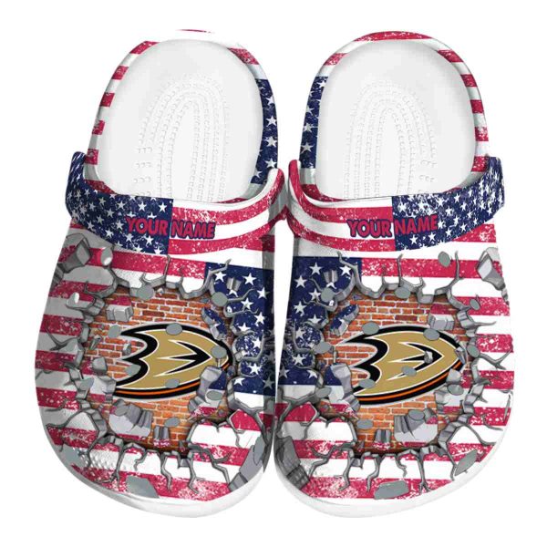 personalized anaheim ducks freedom splinter clog best selling
