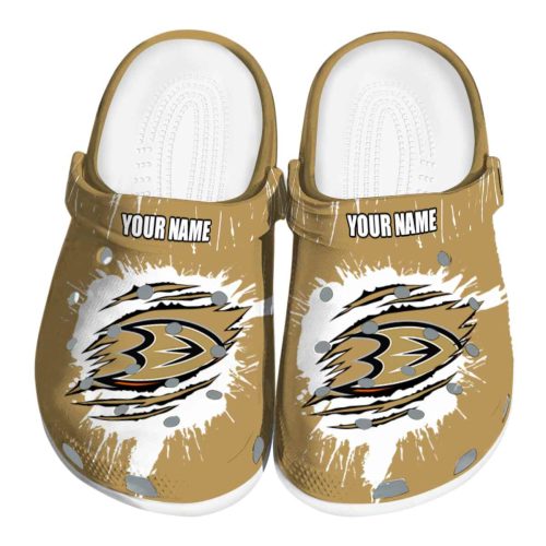 personalized anaheim ducks splash motif background clog best selling