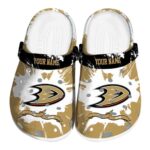 personalized anaheim ducks splatter pattern clog best selling