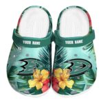 personalized anaheim ducks tropical vibes clog best selling
