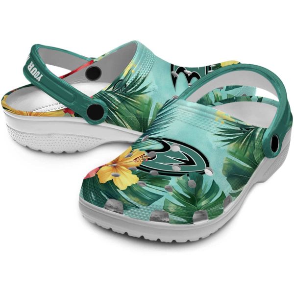 personalized anaheim ducks tropical vibes clog high quality