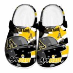 personalized appalachian state mountaineers baseball helmet clog best selling