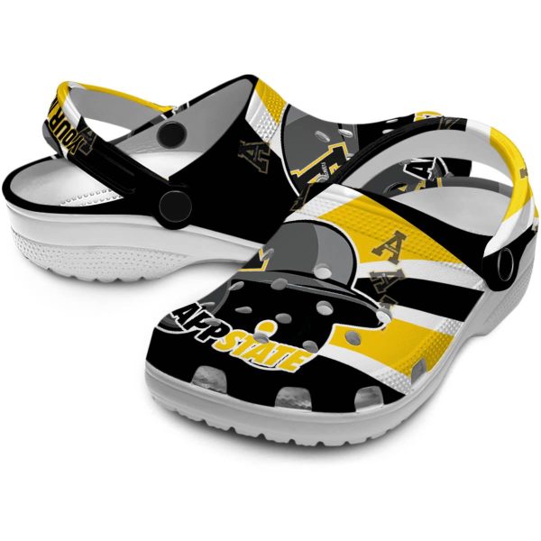 personalized appalachian state mountaineers baseball helmet clog high quality