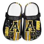 personalized appalachian state mountaineers contrasting stripes clog best selling