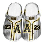 personalized appalachian state mountaineers pinstripe pattern clog best selling