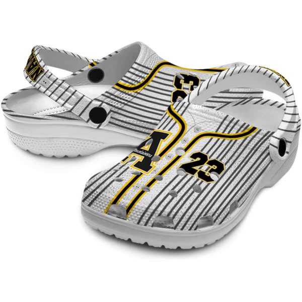 personalized appalachian state mountaineers pinstripe pattern clog high quality
