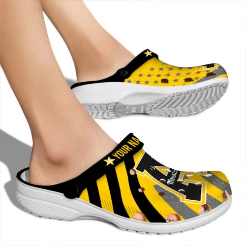 personalized appalachian state mountaineers star spangled graphic clog fashion forward