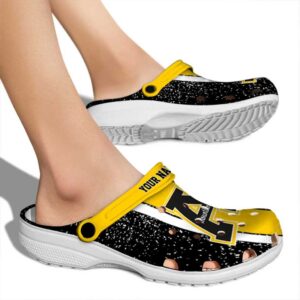 personalized appalachian state mountaineers vertical stripes clog fashion forward