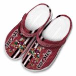 personalized arizona coyotes contrasting stripes clog best selling