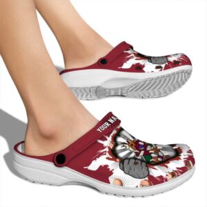 personalized arizona coyotes gripping hand clog fashion forward