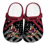 personalized arizona coyotes star spangled graphic clog best selling