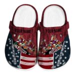 personalized arizona coyotes star spangled side pattern clog best selling