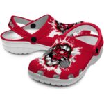 personalized arkansas state red wolves gripping hand clog best selling