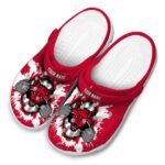 personalized arkansas state red wolves gripping hand clog best selling