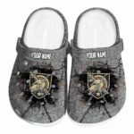 personalized army black knights cracked ground texture clog best selling
