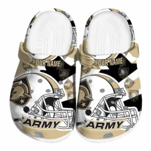 personalized army black knights football helmet clog best selling