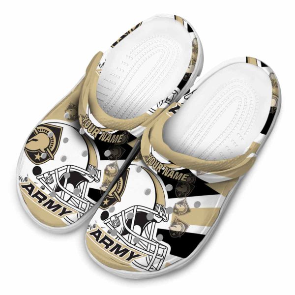 personalized army black knights football helmet clog latest model