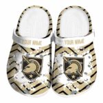 personalized army black knights zigzag paint burst clog best selling