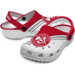 personalized atlanta hawks striped accents clog best selling